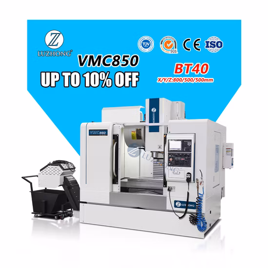 Centro de usinagem de fresagem vertical CNC de alta precisão Vmc850